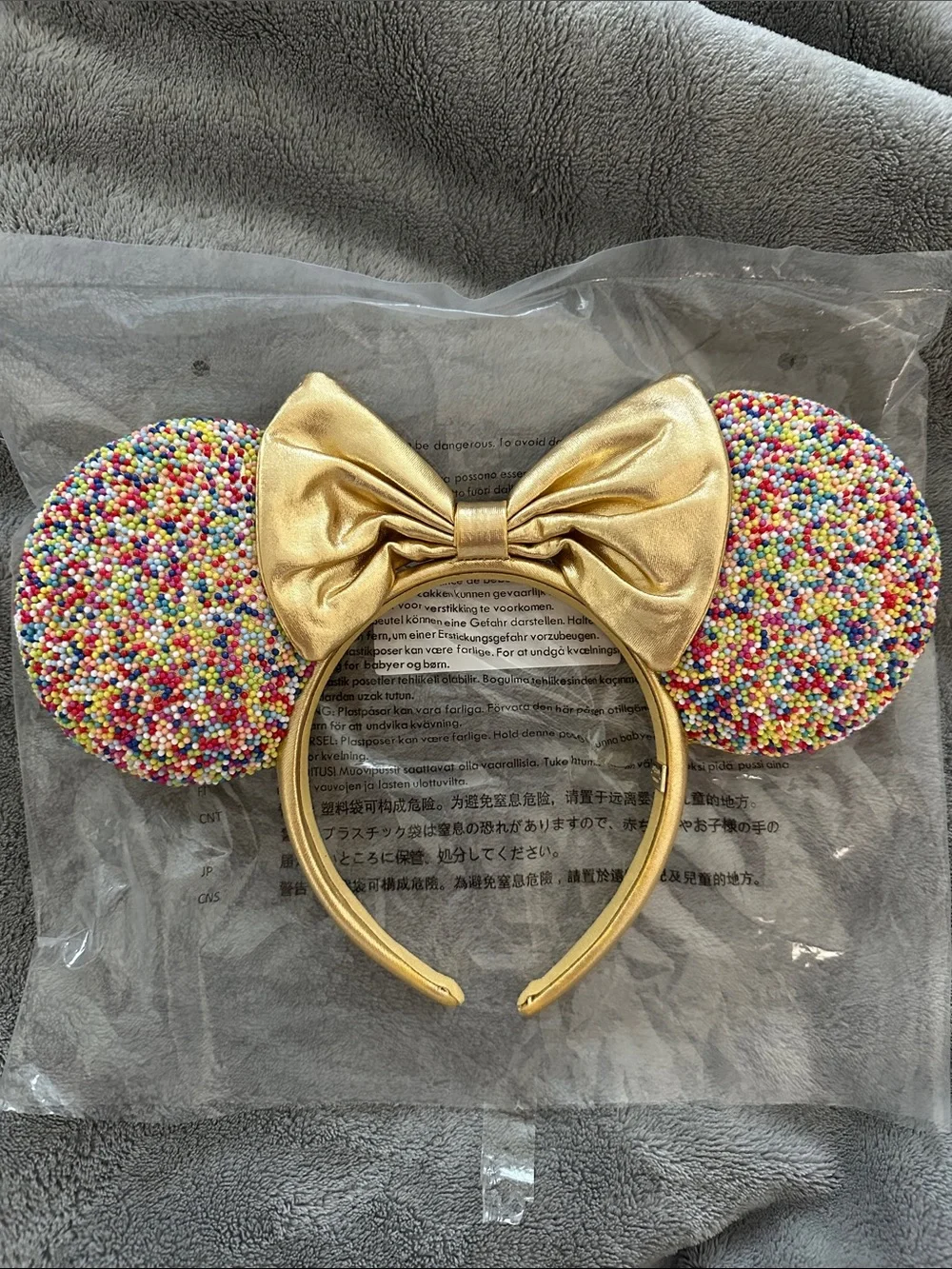 BaubleBar Minnie Mouse Disney Confetti Ears Headband- BNWOT